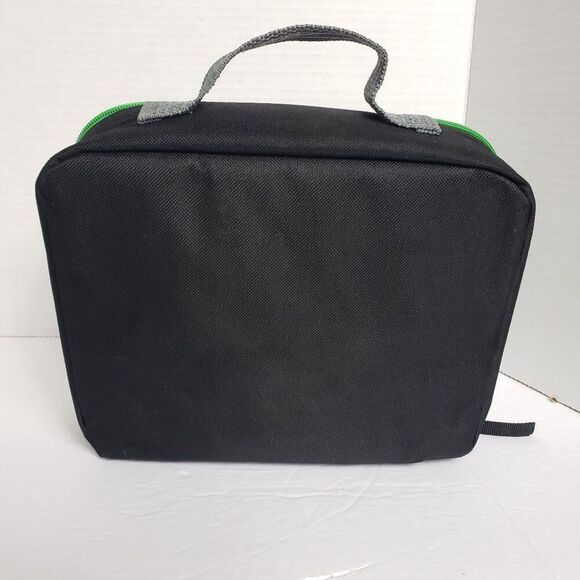 Minecraft Creeper Kids Insulated Lunch Box With Handle & Green Zipper Closure - Picture 3 of 5